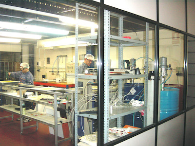 Image of the resination installation room